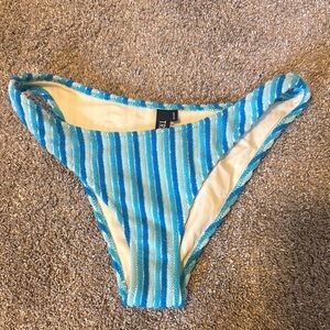 Blue Striped Triangl Bottoms